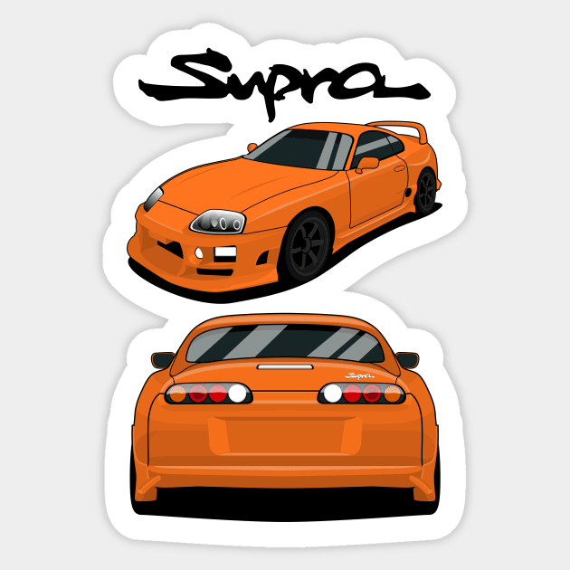 supra mk4 - jdm car lovers Sticker by masjestudio